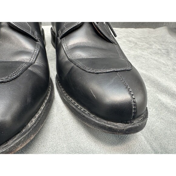 Allen Edmonds Delray Mens 9 D 1208 Black Leather Split Toe Derby Dress Shoes - Picture 12 of 14